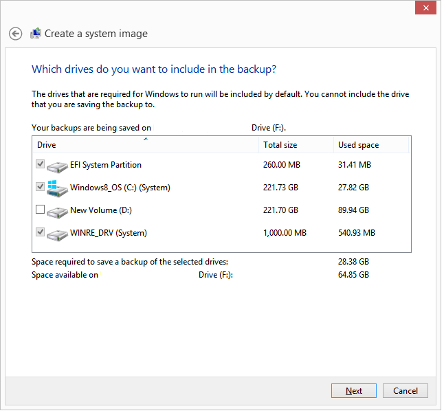 Drive Selection Choices During Windows 8 System Image Creation.png