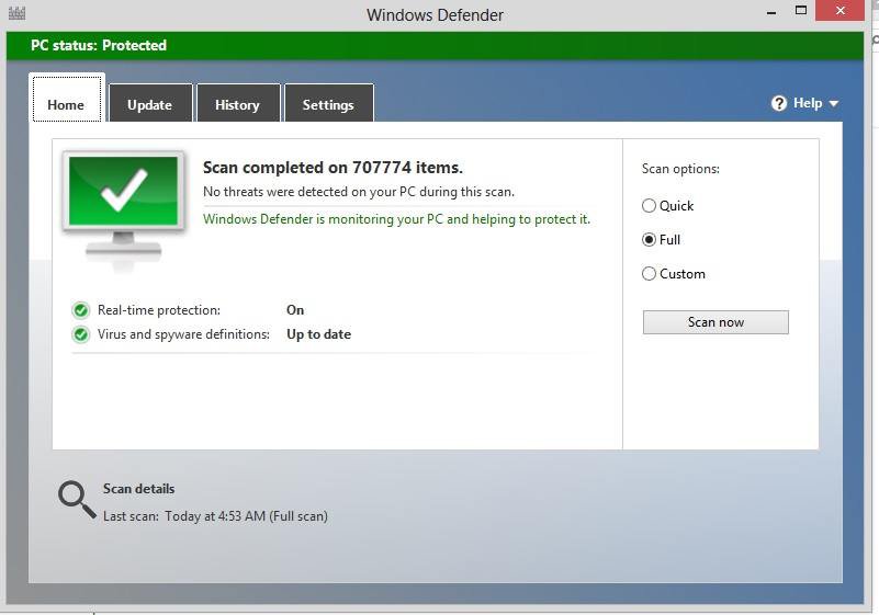 windows defender no threats--eightforums.jpg