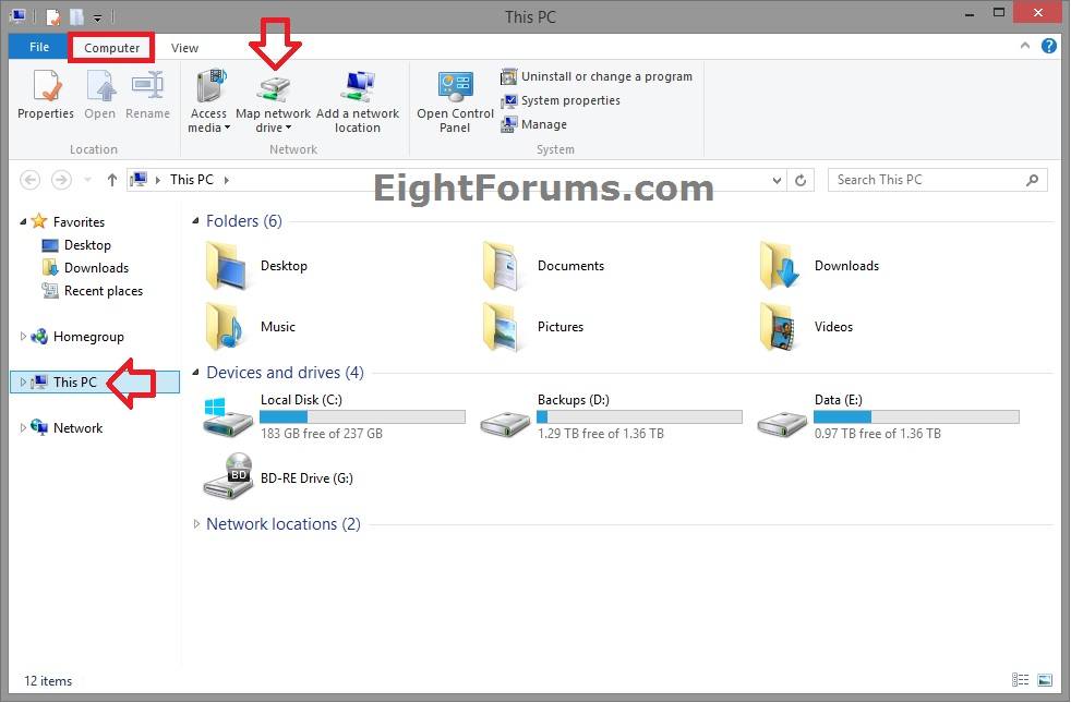 map onedrive as network drive Onedrive Map Onedrive In This Pc In Windows 8 1 Windows 8 Help