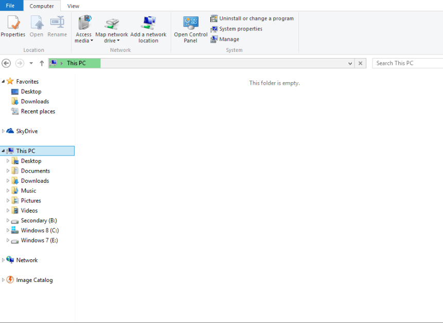 Solved - Windows 8.1 "This PC" says this folder is empty | Windows 8 Help Forums