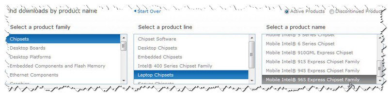 mobile intel 965 express chipset family driver for windows 8.1