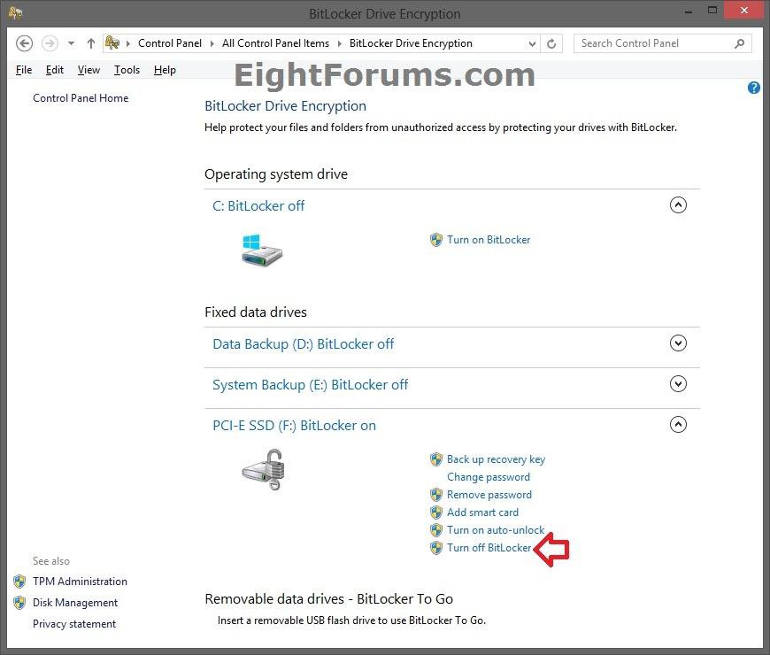 BitLocker Turn On for Fixed Data Drives in Windows 8 Windows 8 Help