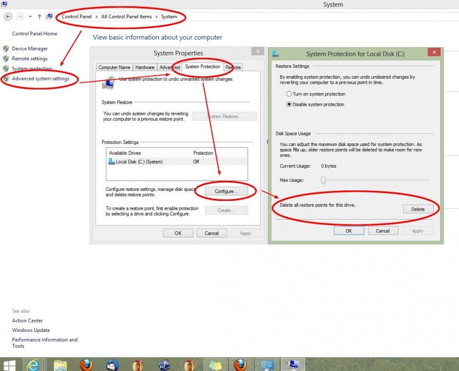 delete old restore points