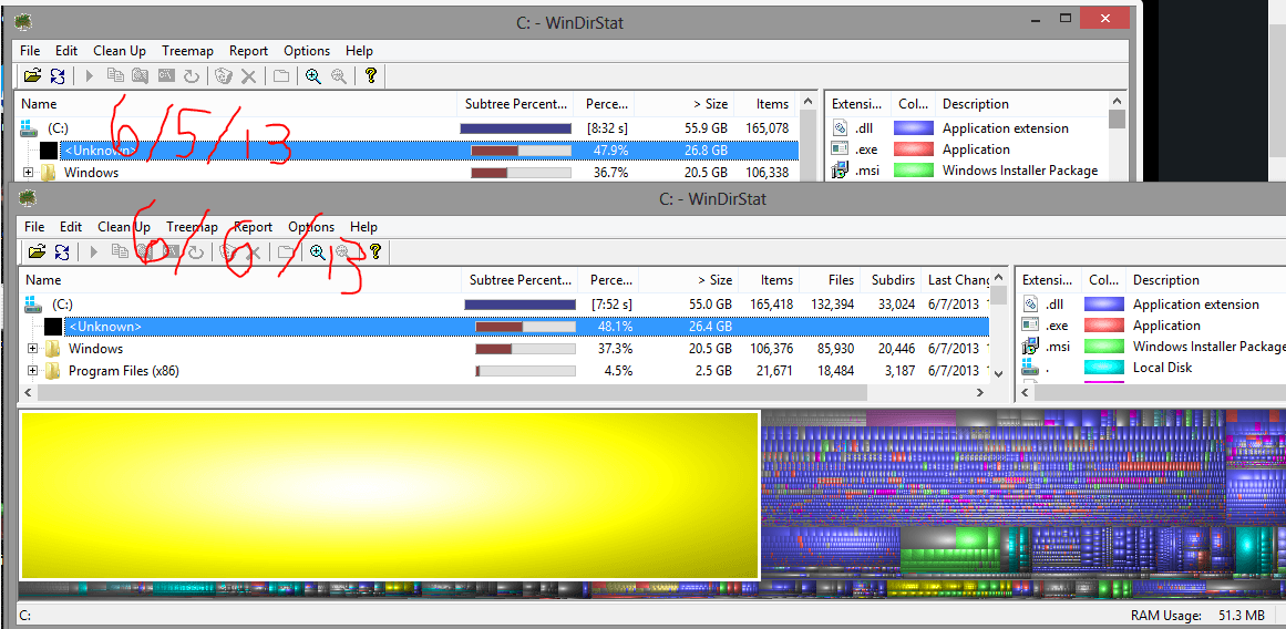 windirstat unknown files