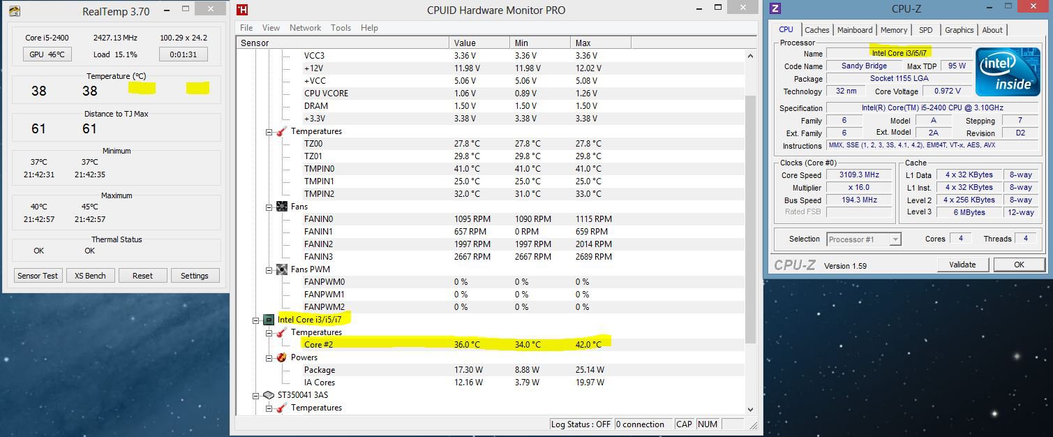 Some software(CPUz, Real Temp, HWmonitor) runing not well? Windows 8