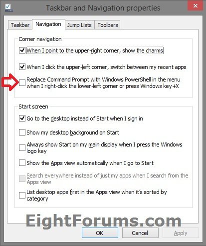 power user tasks menu
