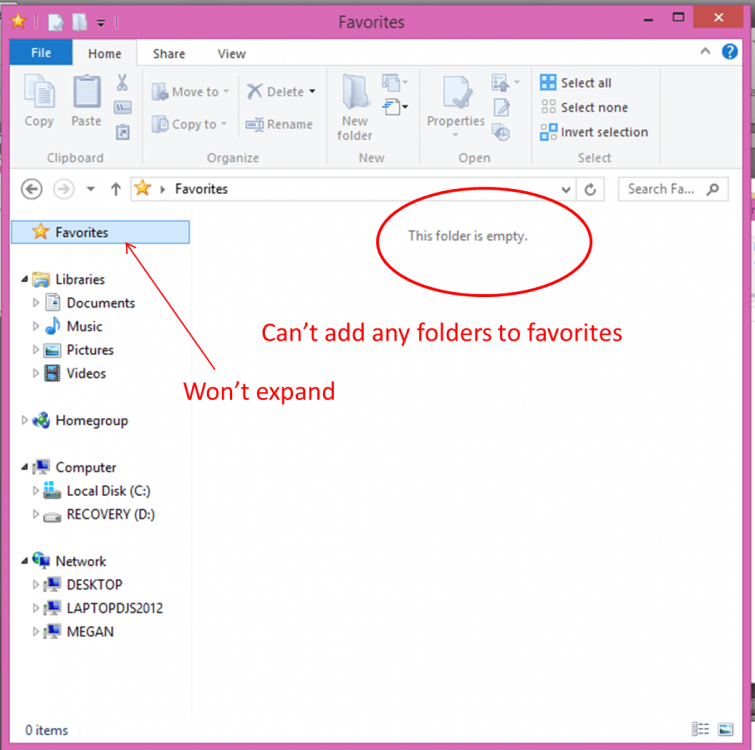 Solved Create New "Links" Folder for Favorites, Windows Explorer