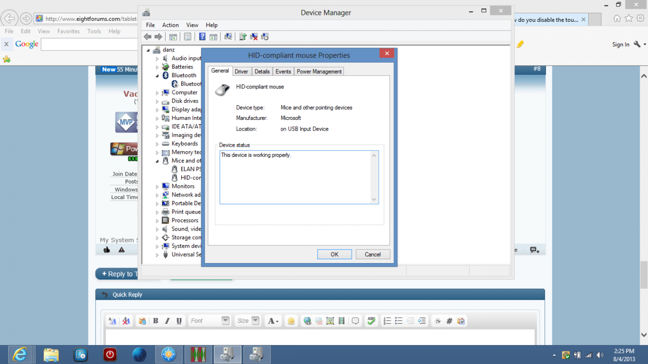 elan input device windows 10 gateway