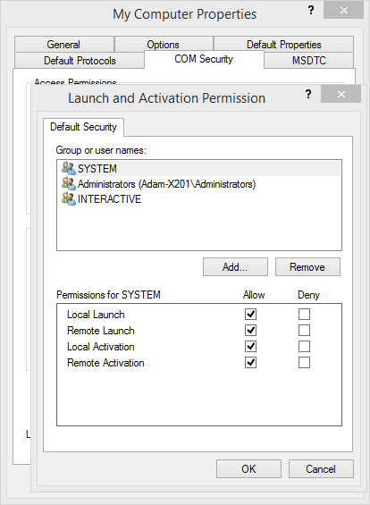 My computer default permissions.PNG