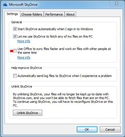 SkyDrive Settings.JPG