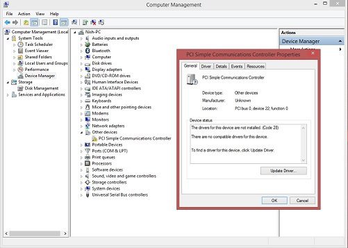 pci simple communications controller hp windows 8 pci simple communications controller hp windows 8