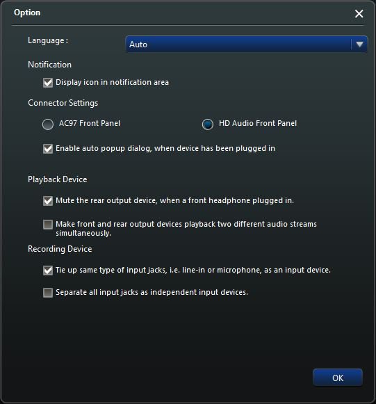 realtek headphones and speakers same time