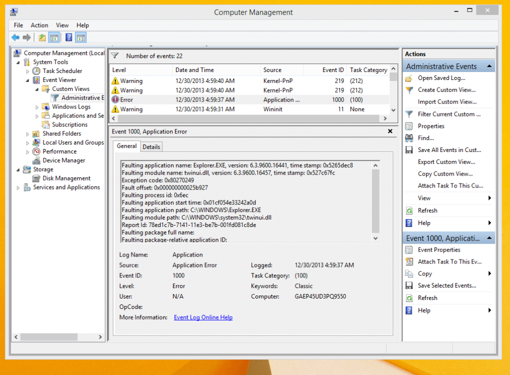ie11 event id 1000 ie11 event id 1000