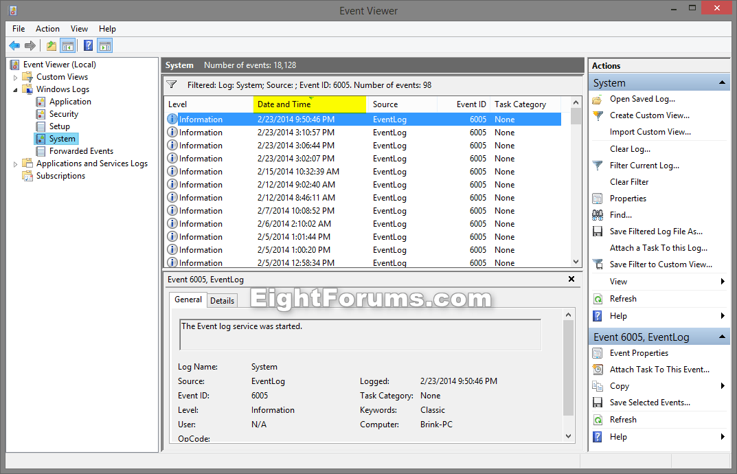 Uptime for System in Windows 8 Windows 8 Help Forums