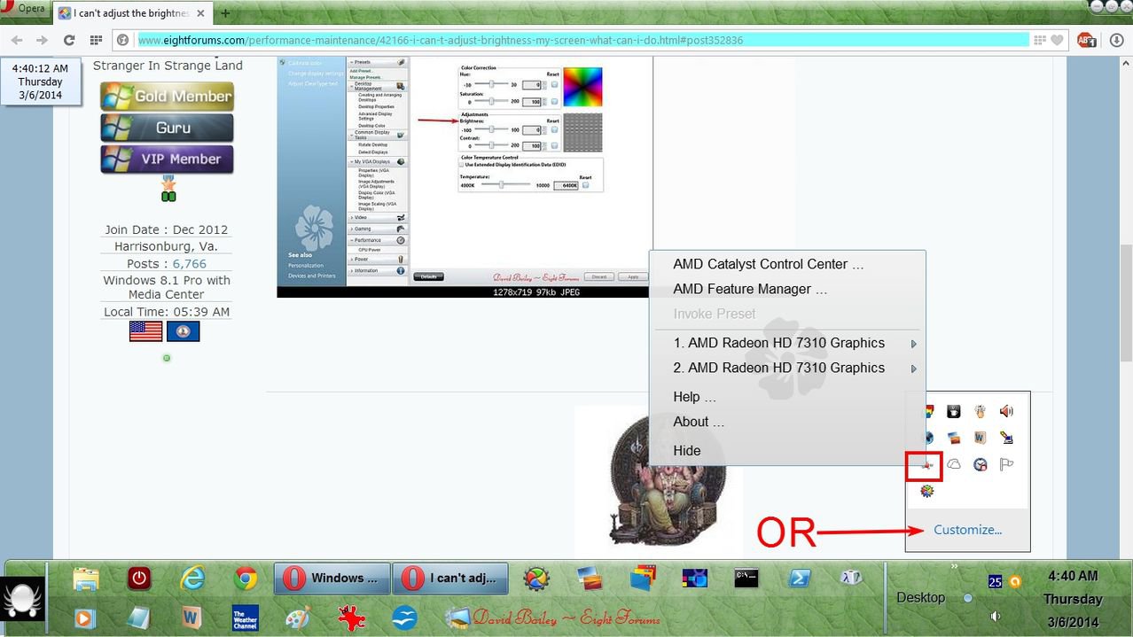 I can't adjust the brightness of my screen, what can I do? | Windows 8