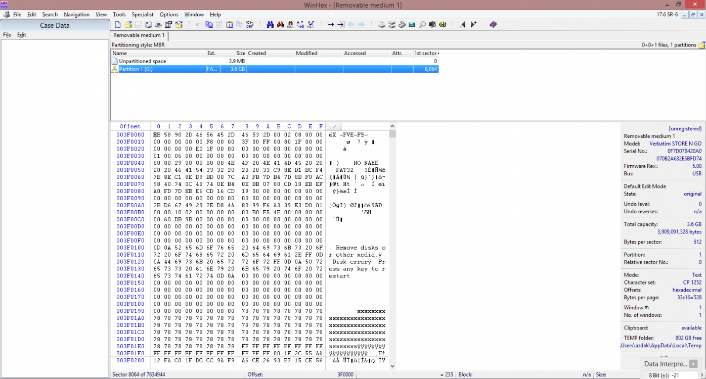 WinHex Output (test disk + bitlocker - partition).png