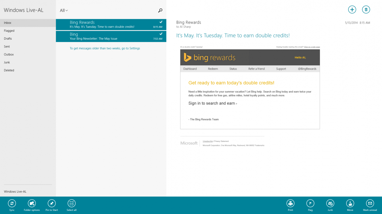 how do i refresh my email on my computer