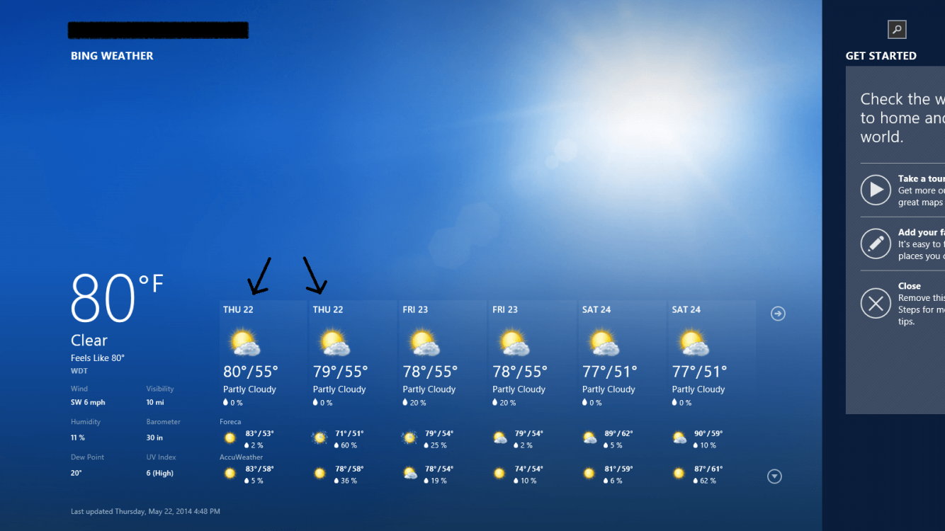 Solved What's Wrong With My Bing Weather App? Windows 8 Help Forums