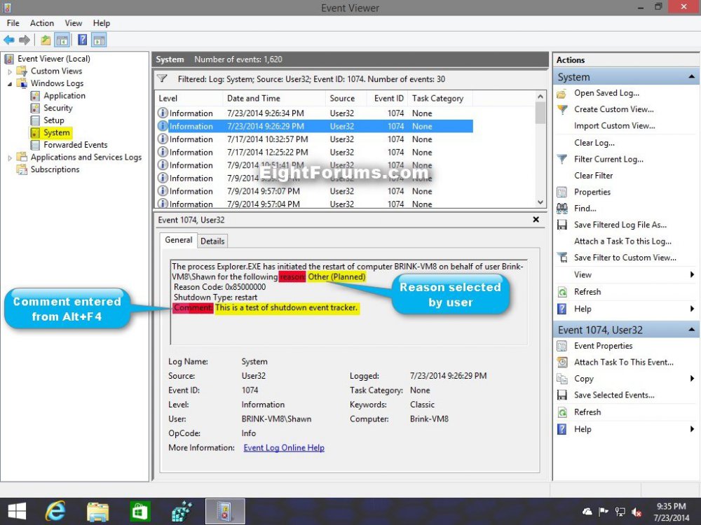 Shutdown Event Tracker Enable or Disable in Windows Windows 8 Help