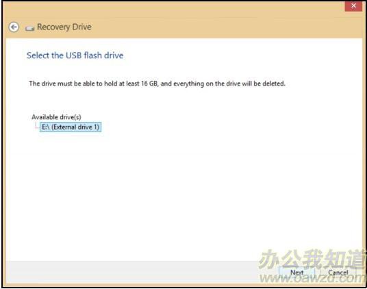 Copy contents from the recovery partition to the recovery drive.jpg