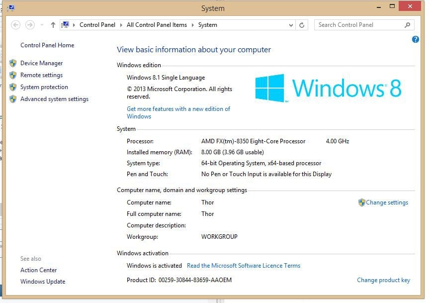 8GB of ram installed but I can only use 4GB of it? | Windows 8 