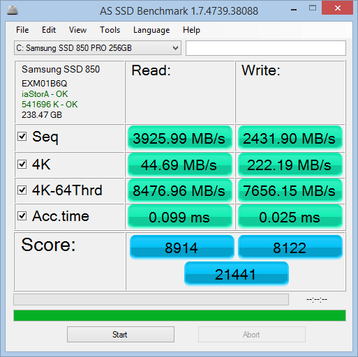 G75VW Samsung 850 loaded.png