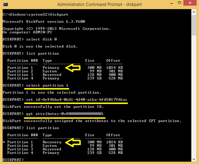 Getting 0xc0000225 error when entering Recovery mode-Win81