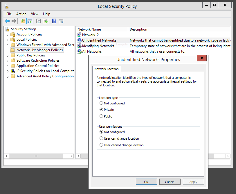 What makes a network "unknown"? Windows 8 Help Forums