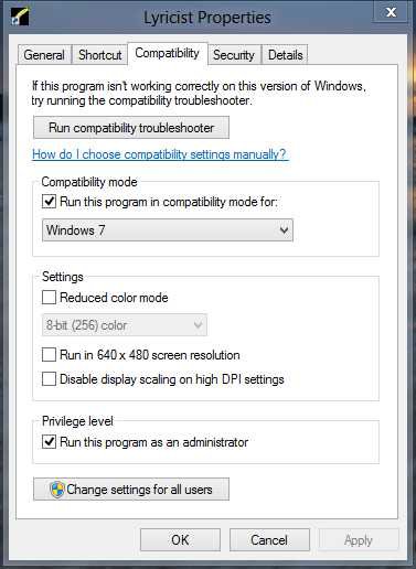 Lyricist Compability Setting for Windows 8.jpg