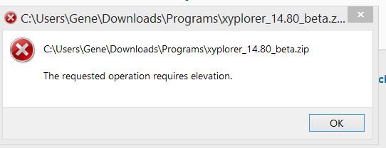 XYplorer beta elevation error.JPG XYplorer beta elevation error.JPG