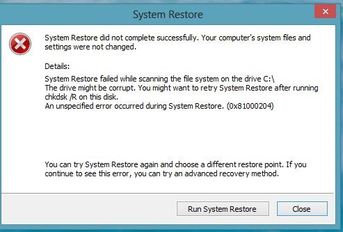 System restore failed scanning drive.jpg