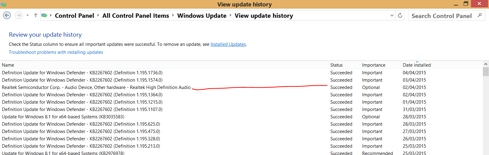 Solved Realtek Update via Windows Update used nearly 10gb space