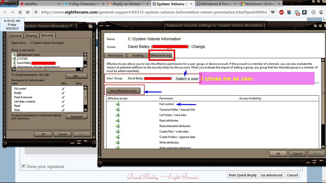 System Volume Information owner and permission Windows 8 Help Forums
