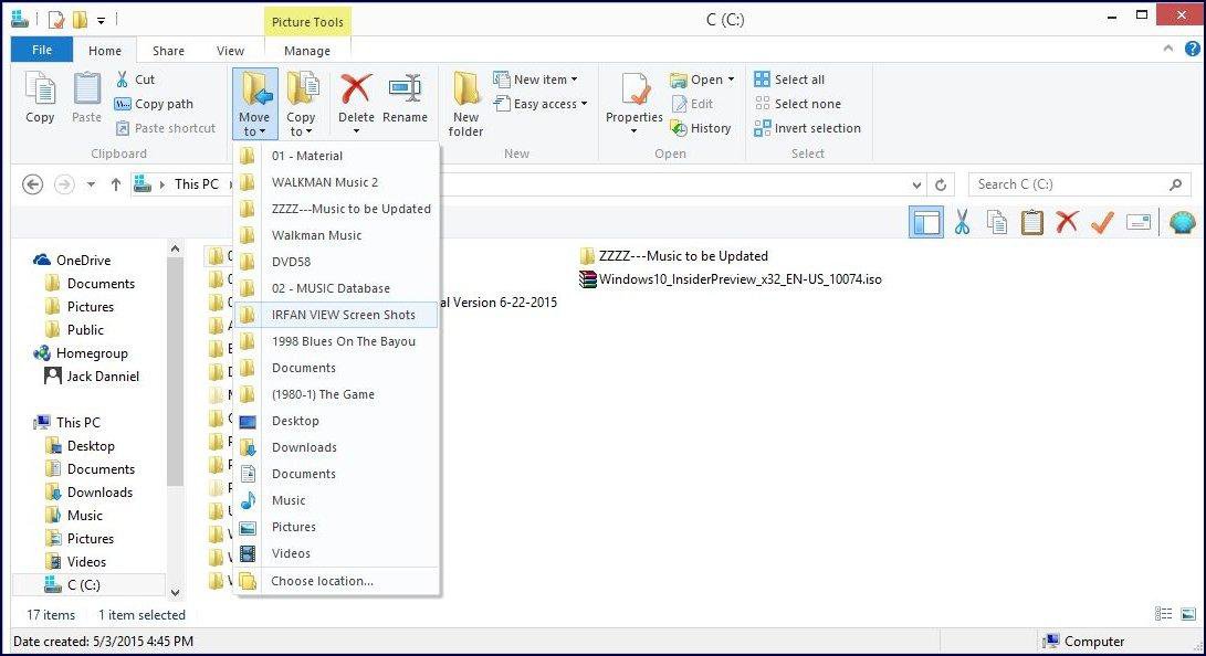 Solved Can I Clear/Empty File Explorer's Move/Copy To Lists