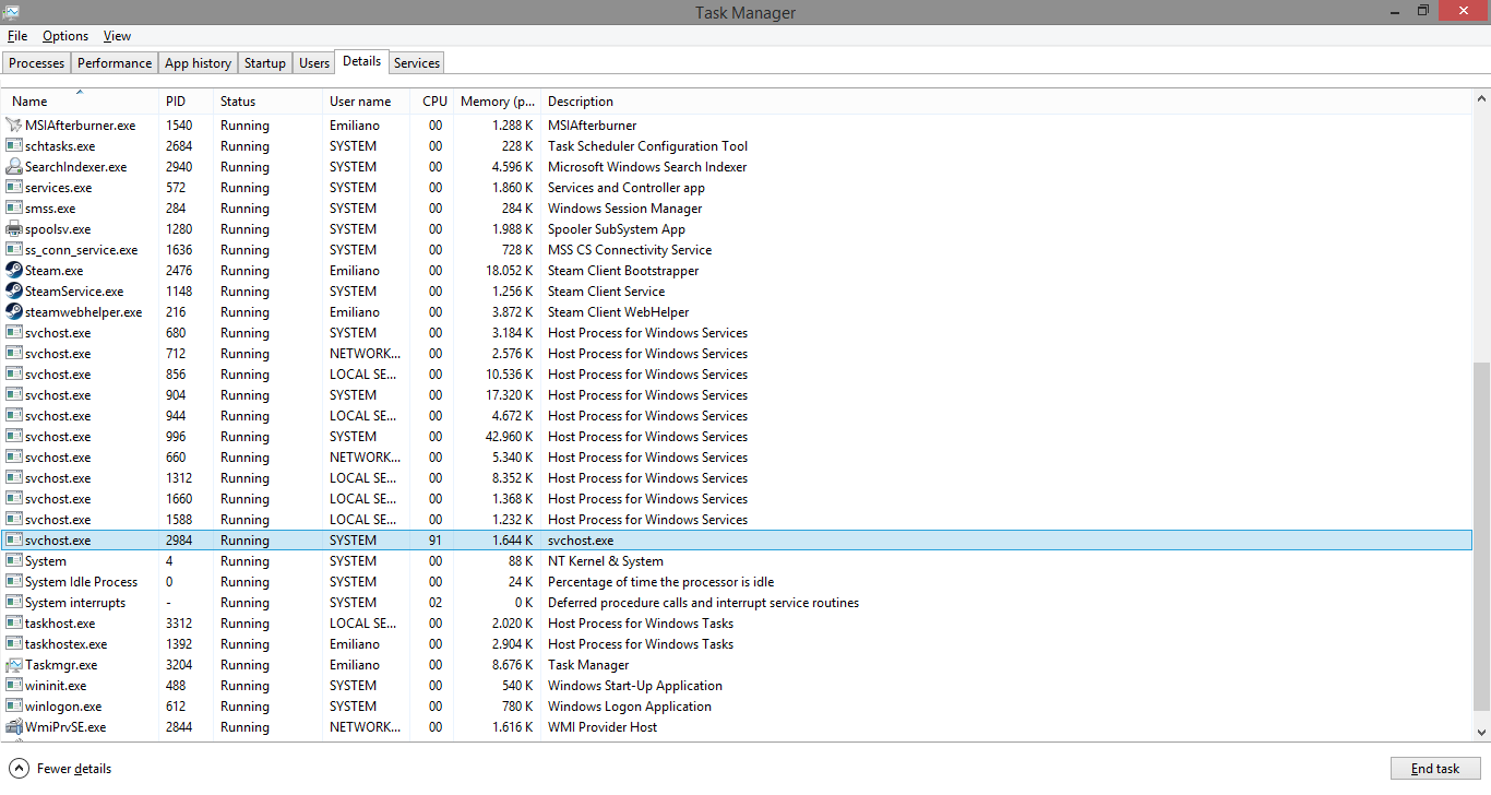 Solved - svchost.exe causing random CPU 100% | Windows 8 Help Forums