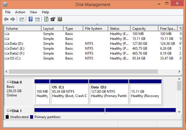 Disk Management Partitions Notebook Asus N751JX-T3074H.JPG