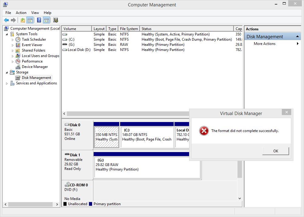 Flash Drive Can't Format RAW FS Windows 8 Help Forums