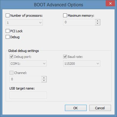 boot advanced options processors boot advanced options processors