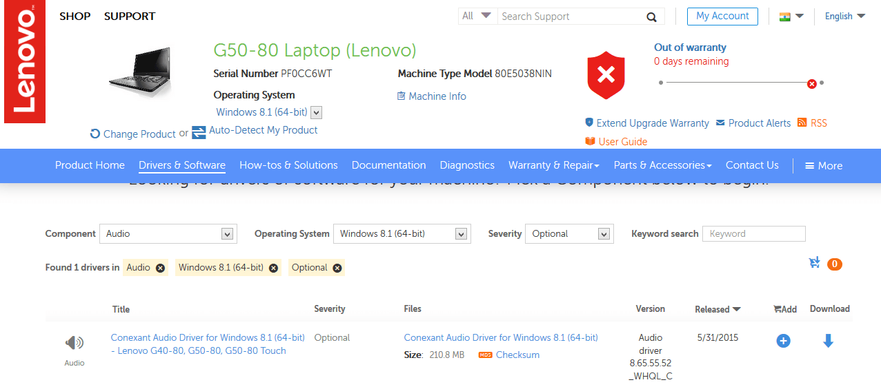 windows 10 conexant audio device could not be found