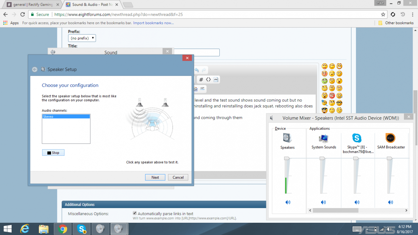 Speakers show sound working but no sound coming out Windows 8 Help Forums