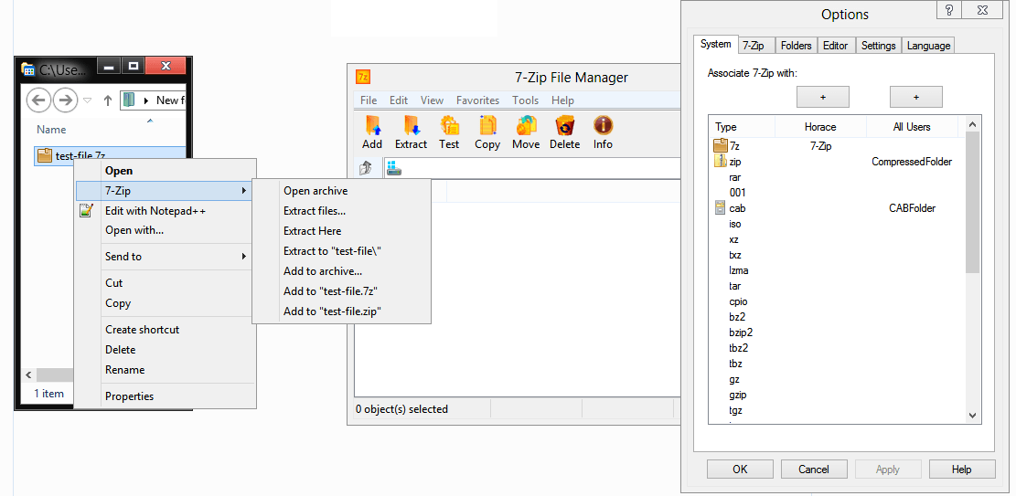 how to install 7zip without admin