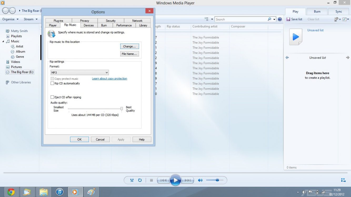 Can't rip CD's through Windows Media Player Windows 8 Help Forums