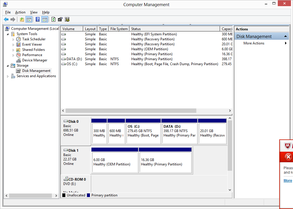 ssd not showing in my computer